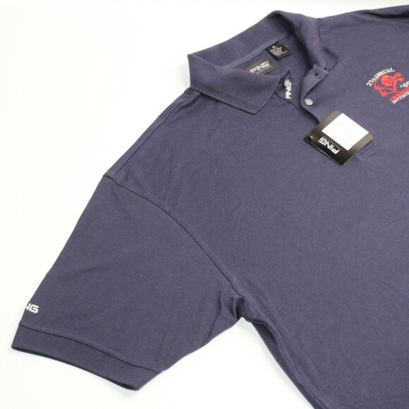 Ping Collection Mens XL Navy Blue Performance Activewear Pro Golf Polo Shirt - Picture 11 of 12